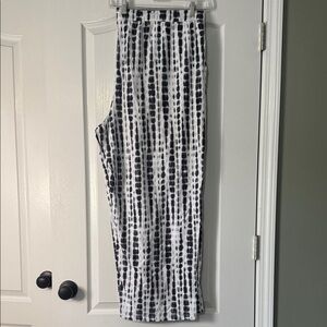 Stylish Black and White Wide Leg Pants